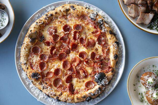 The pepperoni pizza at Good Neighbor in Sacramento on Jan. 29.